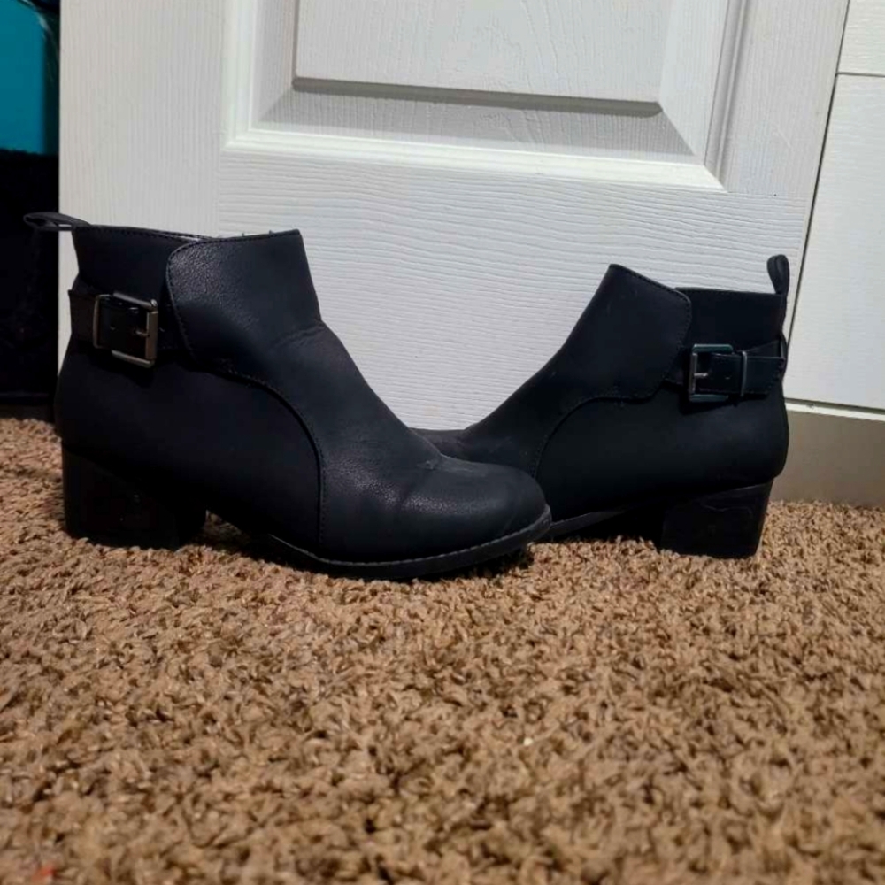 Girls Black Ankle Boots